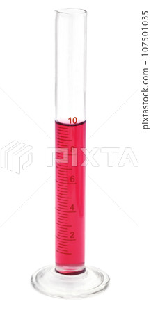 Measuring cylinder with liquid chemical Measuring cylinder with liquid chemical 107501035