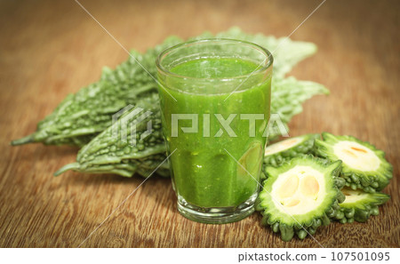 Herbal juice of green momodica Herbal juice of green momodica 107501095