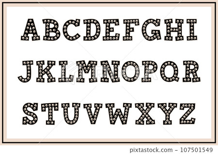 Versatile Collection of Skull Alphabet Letters for Various Uses 107501549