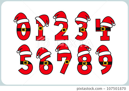 Versatile Collection of Santa Claus Numbers for Various Uses 107501870