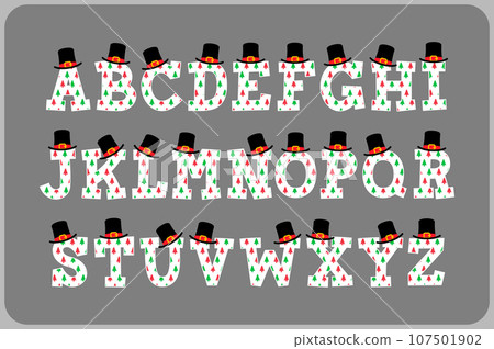 Versatile Collection of Christmas Tree Alphabet Letters for Various Uses Versatile Collection of Christmas Tree Alphabet Letters for Various Uses 107501902