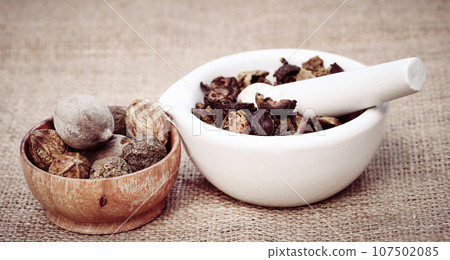 Triphala, a combination of ayurvedic fruits Triphala, a combination of ayurvedic fruits 107502085