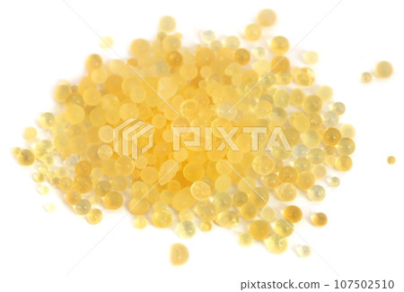 Silica gel over white background 107502510
