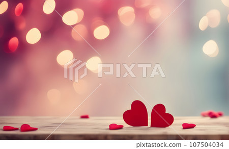 Valentine's Day love with hearts 107504034