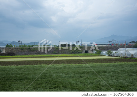 Bicycle path along the Seomjingang River Bicycle path along the Seomjingang River 107504306