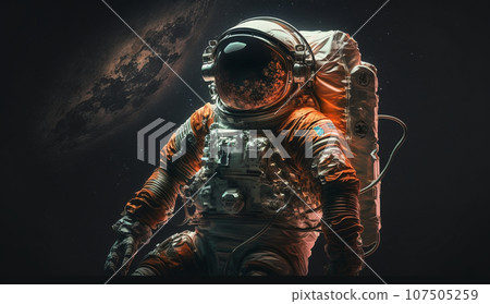 Astronaut during extravehicular activity 107505259