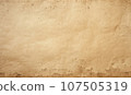 Aged and textured, the dark old paper background reveals a tale of time. 107505319