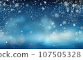 Serene winter wonderland captivates as delicate snowflakes descend. 107505328