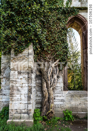 House of the Templers in public park at the river Ilm in Weimar, Thuringia, Germany. House of the Templers in public park at the river Ilm in Weimar, Thuringia, Germany. 107506198