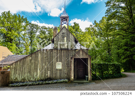 Hermit chapel in the park of Historical Hermitage at Bayreuth, Bavaria, Germany Hermit chapel in the park of Historical Hermitage at Bayreuth, Bavaria, Germany 107506224