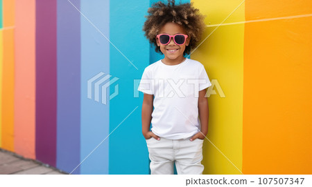 African-American child old close-up African-American child old close-up 107507347