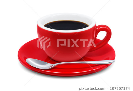 coffee drink illustration real 107507374