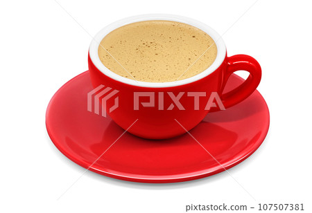 cafe au lait coffee drink illustration realistic cafe au lait coffee drink illustration realistic 107507381