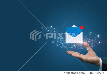 Concepts of receiving emails from the network. 107508514