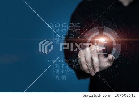 The concept of working with a document management system . 107508515