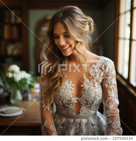 Intimate moment captured as the bride gets ready for the ceremony Intimate moment captured as the bride gets ready for the ceremony 107509334