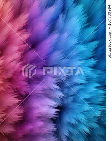 Holo Fur Creative Abstract Texture Wallpaper. Photorealistic Digital Art Decoration. Abstract Realistic Surface Vertical Background. Ai Generated Vibrant Pattern. 107509994