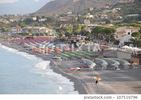 Panoramic View of the City of Diamante, Cosenza, Calabria, Italy. Fantastic Sea, Great Place to Relax 107510796