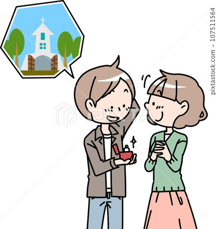 couple proposing 107511564