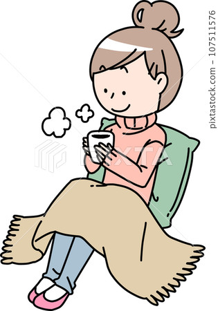 A relaxing woman A relaxing woman 107511576