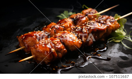 Yakitori Skewers 107511687