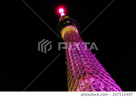 東京都墨田區東京晴空塔(夜景) 東京都墨田區東京晴空塔(夜景) 107512497