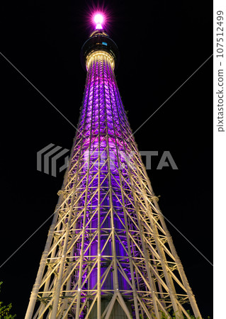東京都墨田區東京晴空塔（夜景） 107512499