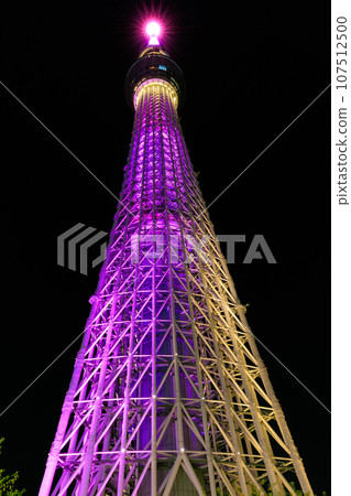 東京都墨田區東京晴空塔(夜景) 東京都墨田區東京晴空塔(夜景) 107512500