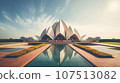 Futuristic Lotus Temple 107513082