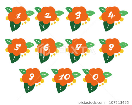 山茶花手繪數位插畫集 山茶花手繪數位插畫集 107513435