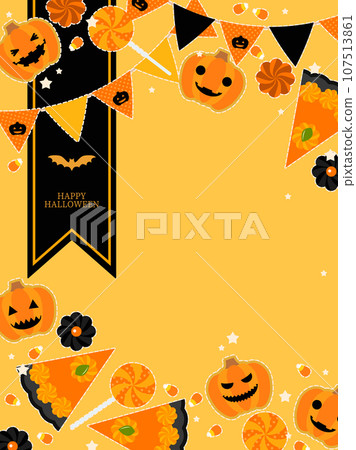 cute halloween illustration background cute halloween illustration background 107513861