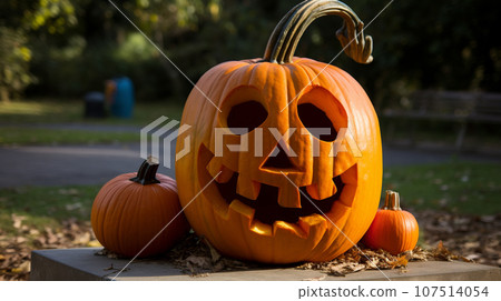 Halloween pumpkin ghost 02 Halloween pumpkin ghost 02 107514054