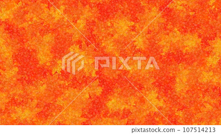 Cute background illustration material covered with maple leaves [16:9] 107514213