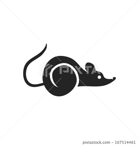 Rat Logo template Isolated. Brand Identity. Icon Abstract Vector graphic 107514481