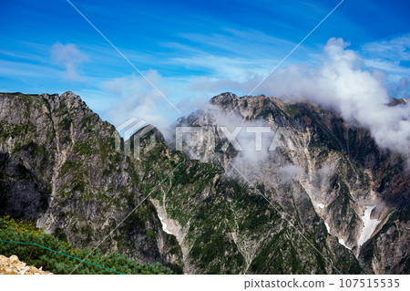 The harsh mountains seen from Mt. Karamatsu The harsh mountains seen from Mt. Karamatsu 107515535