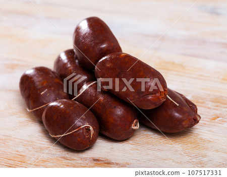 Spanish blood sausage morcilla Spanish blood sausage morcilla 107517331