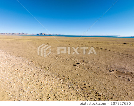 Aerial view of beautiful lagoon in Tibet,China Aerial view of beautiful lagoon in Tibet,China 107517620