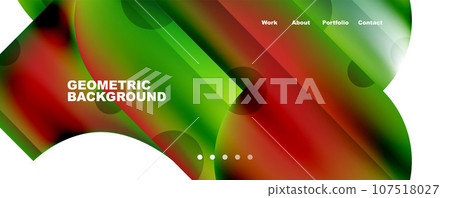 Metallic shiny fluid colors with geometric elements. Geometric abstract background for Wallpaper, Banner, Background, Card, Book Illustration, landing page Metallic shiny fluid colors with geometric elements. Geometric abstract background for Wallpaper, Banner, Background, Card, Book Illustration, landing page 107518027