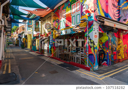 【新加坡】阿拉伯街哈芝巷，白天沒什麼人 107518282