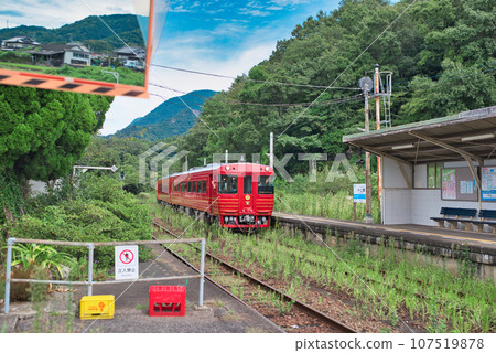 觀光列車抵達伊予上灘站 107519878