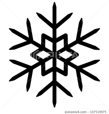 Vector illustration of snowflake Vector illustration of snowflake 107519975