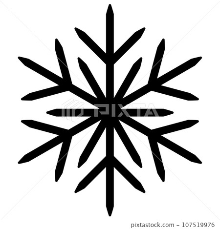 Vector illustration of snowflake 107519976