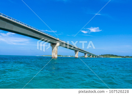 Ikema Ohashi Bridge in Ikema Blue 107520228