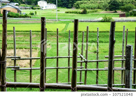 Horse fence (close view) Horse fence (close view) 107521048