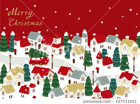 Christmas cityscape illustration Christmas cityscape illustration 107523081