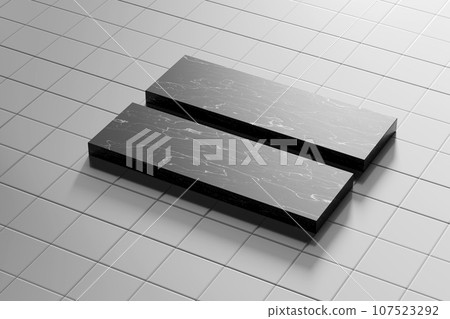 Simple black and white marble background with light streaming in. 107523292