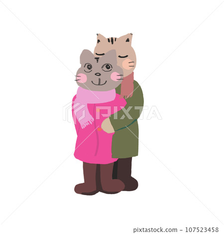 winter cats 107523458