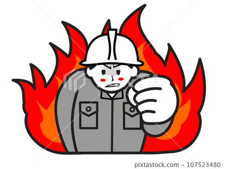 Burning factory worker 2 107523480