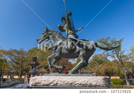 Shizuoka Mt.Fuji Hongu Sengen Taisha Yabusame Statue 107523928