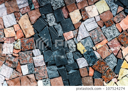 Mosaic tile face 107524274